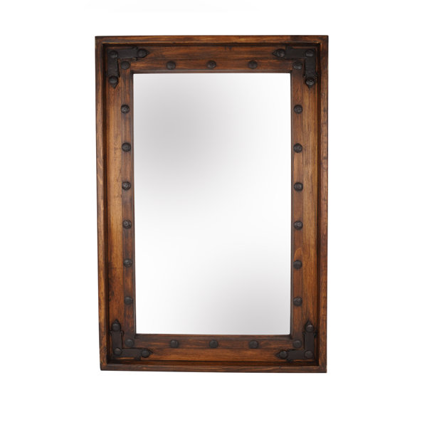 Loon Peak® Deleo Rustic Distressed Bathroom/Vanity Mirror & Reviews